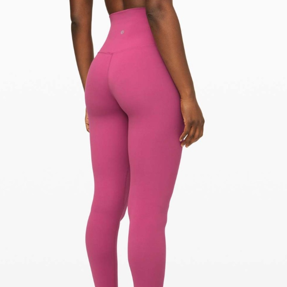 Lululemon Align Pant 28" Moss Rose size 0 raw edge bottom